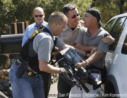 KGOTV Reporter and Photographer Handcuffed at Fire Scene